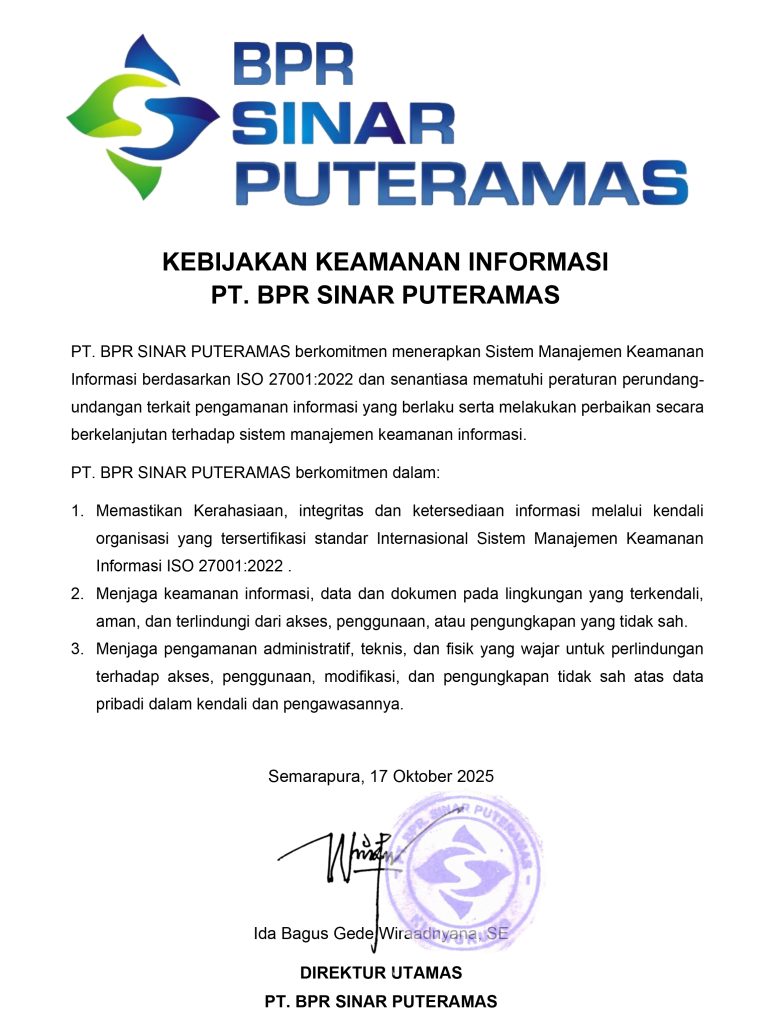 25 Komitmen manajemen terhadap implementasi ISO 270012022 gambar